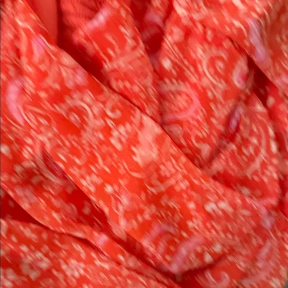 STATE Women's Red Paisley Wrap Blouse - Picture 4 of 8